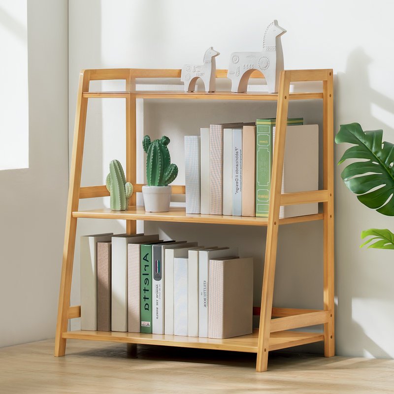 Étagère de bibliothèque Barrelville, (3 tablettes) H 31,5 po x l 27,2 po x P 15 po