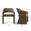 Chaise rembourrée et imperméable de 19 po de hauteur-1171495033