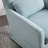 28.7" Wide Modern Soft Upholstered 360° Swivel Armchair With Lumbar Support Pillow-1850940120
