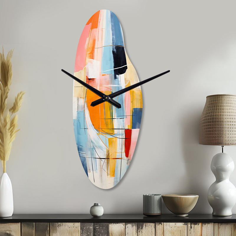 Albaric rose bleu Mid Century Colorful Contrast - Mid-Century Modern, Médium