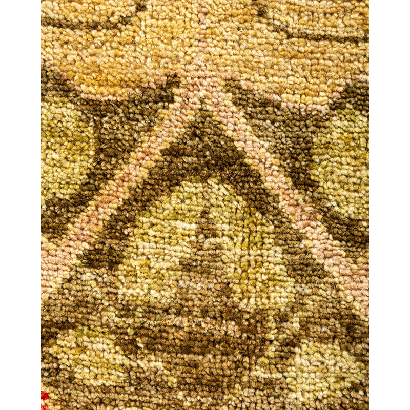 Harmony Red Wool 10' x 14' Hand-Knotted Area Rug