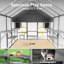 Grand enclos extérieur pour chats Catio avec 7 plateformes, 2 boîtes de repos et 2 ponts