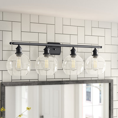Éclairage de salle de bain à intensité variable 4 lumières Baptista