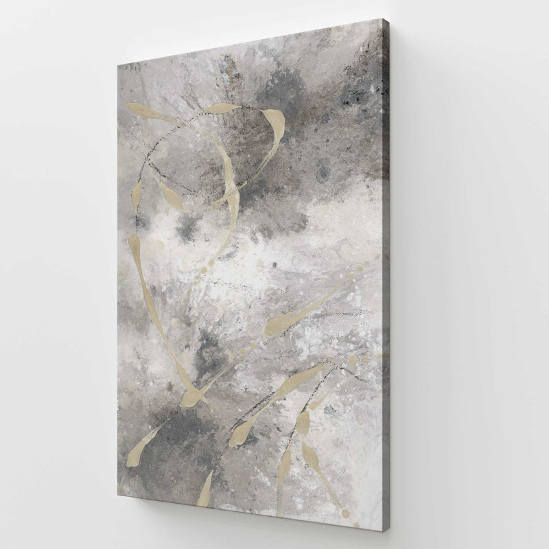 Gilded Whispers v1, grande impression sur toile, H 72 po x l 48 po