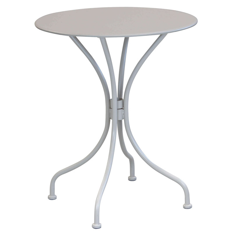 Truett Round Outdoor Dining Table - 60 cm W 60 cm D, Light Grey