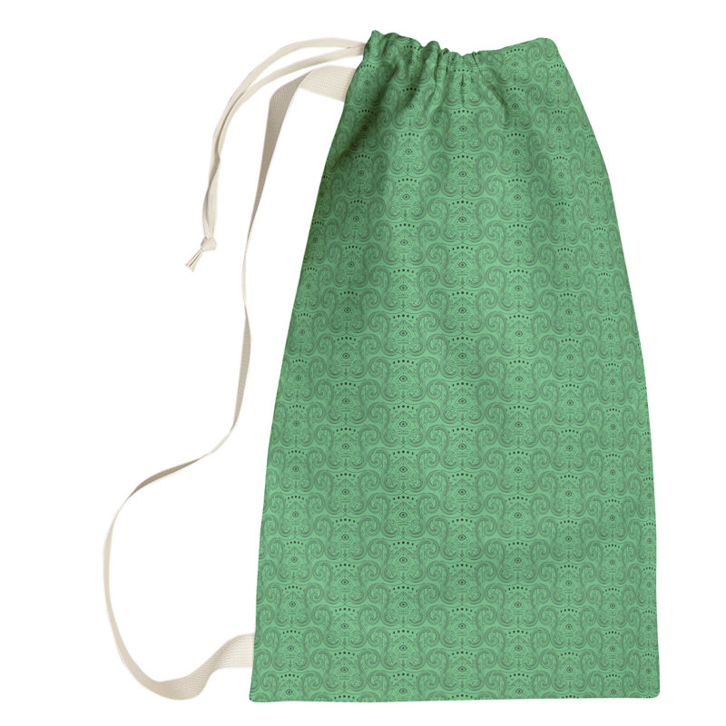 Sac à linge troisième oeil jade, Petit (H 64 po x l 20 po x P 1,5 po), Vert