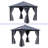  10ft x 10ft Hardtop Gazebo, Patio Gazebo, Outdoor Paviliion, Outdoor Canopy Gazebo with Double Layered Curtains : Netting Mesh and Polyester Curtains-99482091