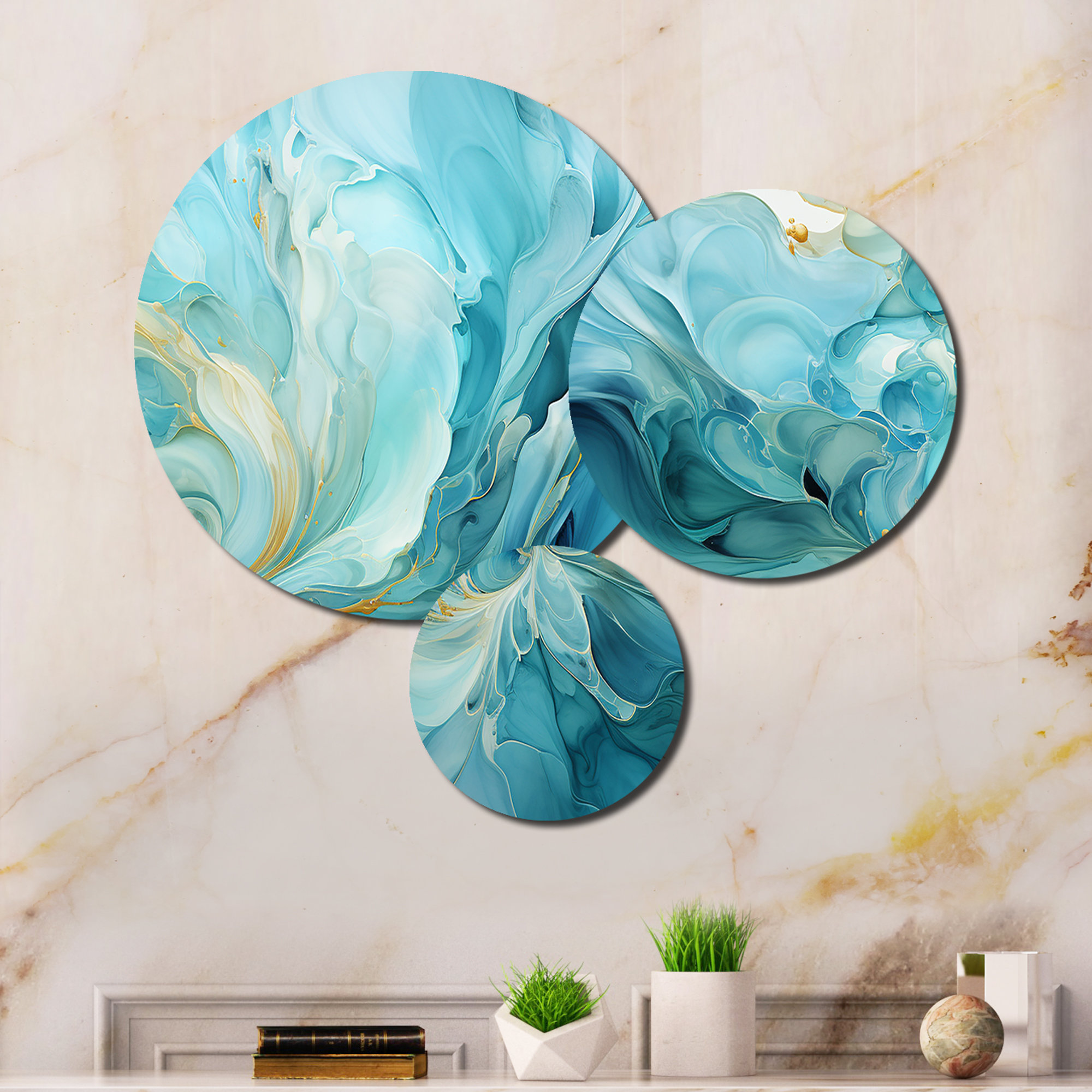 DesignArt Abstract Wall Decor on Metal | Wayfair