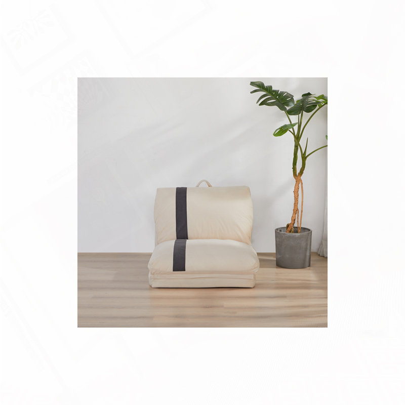 Canapé-lit en velours Corduroy, Beige