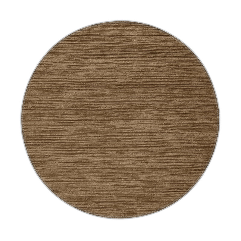 Solid Brown Indoor and Outdoor Area Rug, Rectangle 5' x 7'