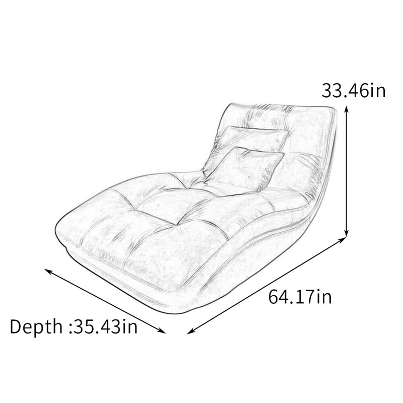 Méridiennes ergonomiques à arc pour un siège large, Café foncé