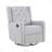 Milah Gliding Swivel Recliner Tufted Brushed Tweed Fabric