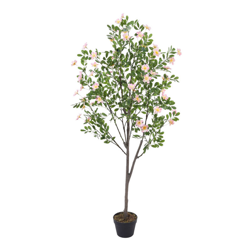 Ameliana 160cm Artificial Frangipani Blossom Tree in Pot for Decoration