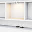 Wood Platform Bed With Bookcase Headboard, Built-In Downlight, Charging Station, And 2 Side Drawers-1765373534-1765373505