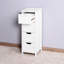 White Bathroom Cabinet With Spacious Drawers To Accommodate Your Needs Chic Storage Smooth Drawer Slides For Easy Access