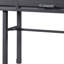 Table de coiffeuse 47 po en fer et bois bronze industriel