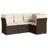  Garden Sofa Set Brown, Cream White