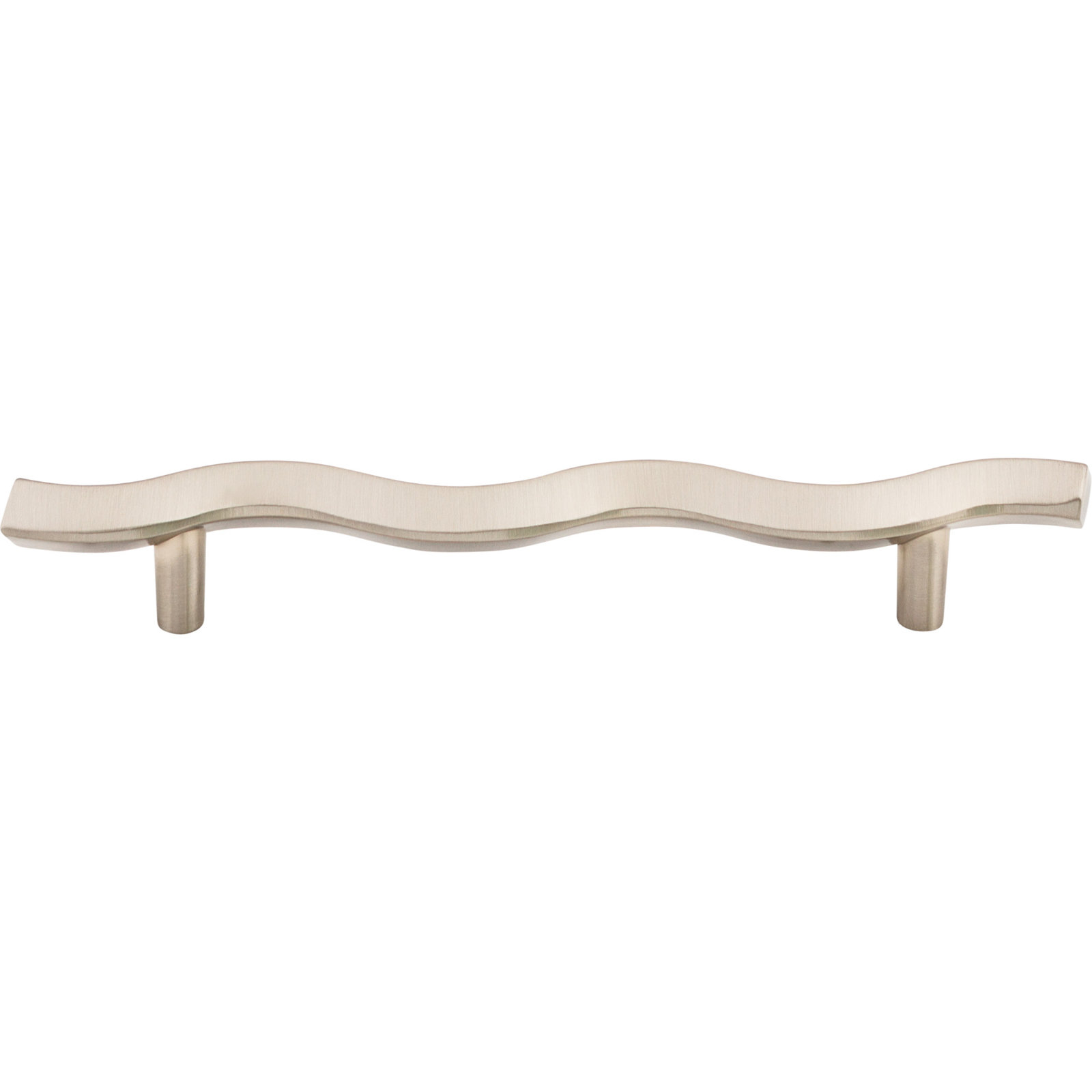 Wave 5 1/16" Center to Center Bar pull, Brushed Satin Nickel