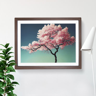 Vibrant Cherry Blossom Tree - Framed Print