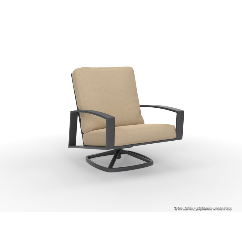 Arc Outdoor Lounge Chair, Cast Lagoon, Graphite