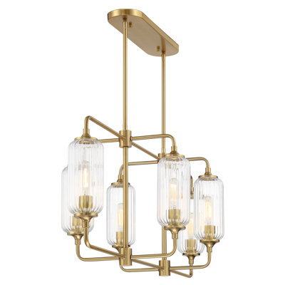 Lustre linéaire à 6 lumières Nunley