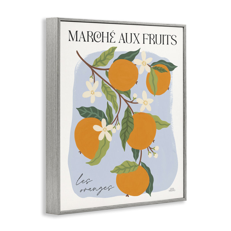 Marche aux oranges, estampe numérique encadrée par Wild Apple Portfolio, Estampe numérique Farmhouse, H 30 po x l 24 po