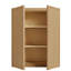 Armoire murale moderne en chêne blanc avec portes à cadre étroit, charnières à fermeture en douceur de qualité supérieure, options de largeurs multiples (12 po à 39 po) pour des aménagements de cuisine personnalisés-134455052-134455225