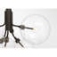 Lustre 6 lumières Meridian en bronze huilé-467454780