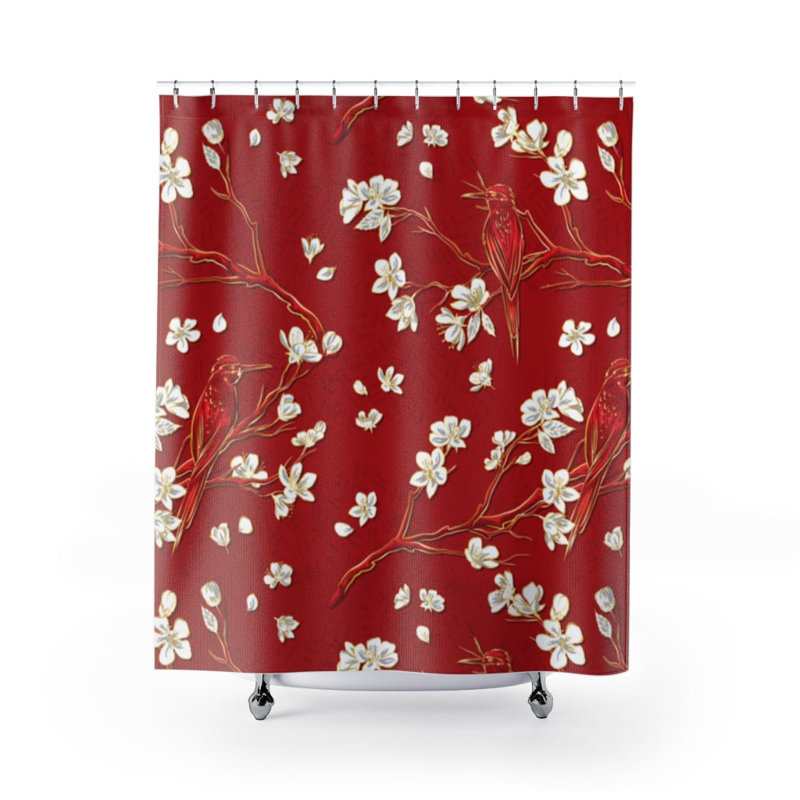 Rideau de douche simple Floral