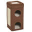 Maison pour chat à trois niveaux Feline Nuvo MidWest Homes for Pets en simili suède brun et peau de mouton synthétique