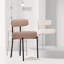Chaises d'appoint rembourrées avec structure en fer-380601325