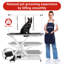 Table de toilettage électrique pour animaux de compagnie, hauteur réglable de 9,4 à 39,4 po, capacité de 264 lb, pédale, roues antidérapantes et organisateur
