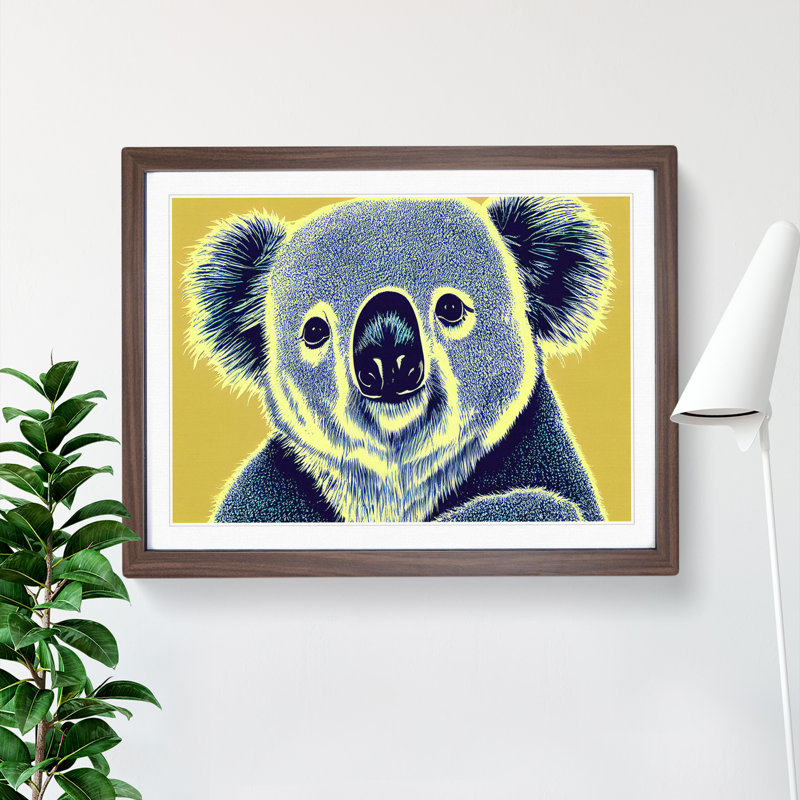 Luscious Koala Bear - Single Picture Frame Print, 46cm H x 64cm W, Brown