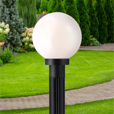 Mazucci Stained Glass Lantern Head Post Lantern