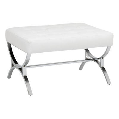 Alexuis Faux Leather Ottoman