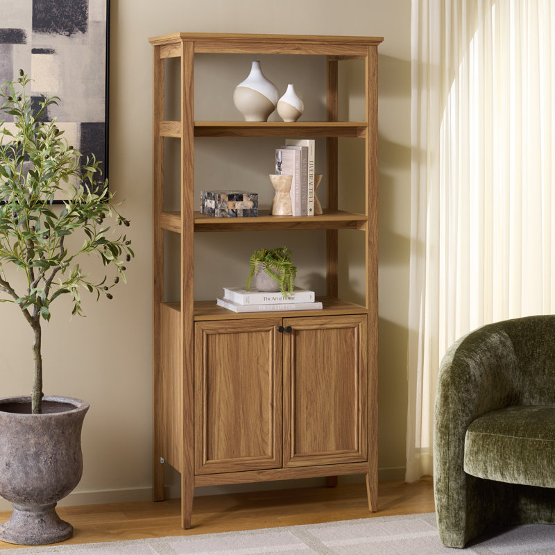 Quinta 3 Shelf 1 Cabinet Etagere, Oak