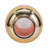 Elegant Round Glass Vase with Glossy Finish for Home Decor - Decorative Tall Flower Vase Accent for Living Room, or Table Styling - 12", Pink & Gold-1853211624
