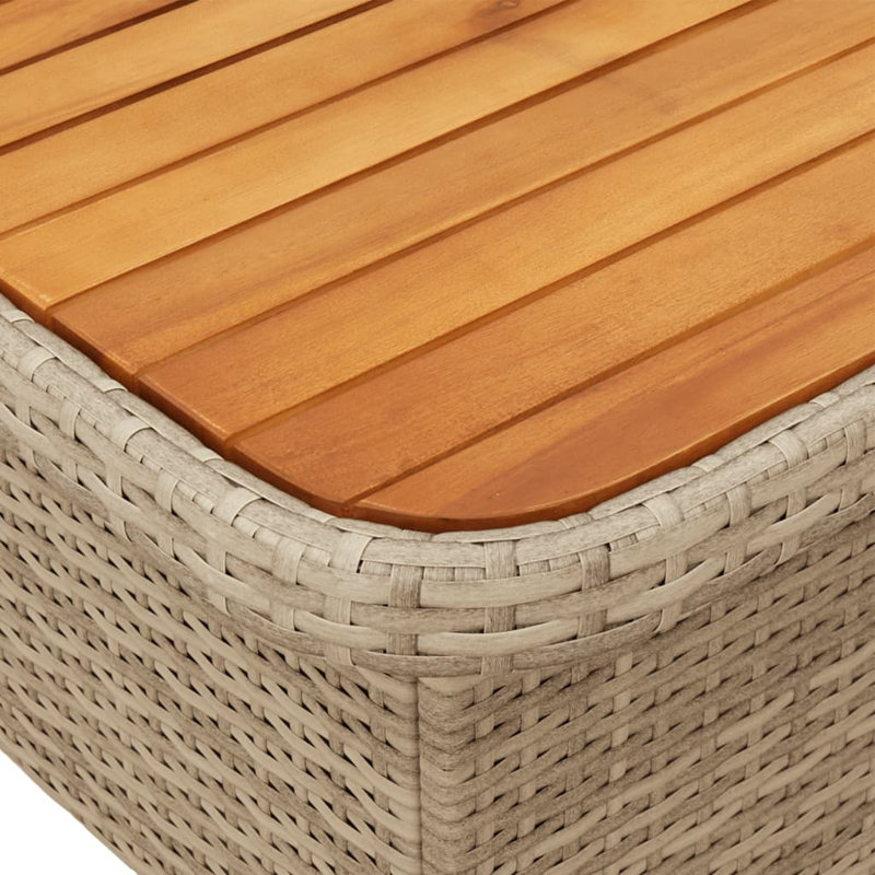 Randi Rectangular Metal Outdoor Coffee Table , 90cm cm W 55cm cm D, Beige