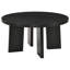 Ensemble de 3 tables basses et d'appoint rondes Strouse, noir-1107465502-1107408115