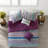Chic Boho Bedding Sets, Purple Microfiber Comforter With Decorative Pillows