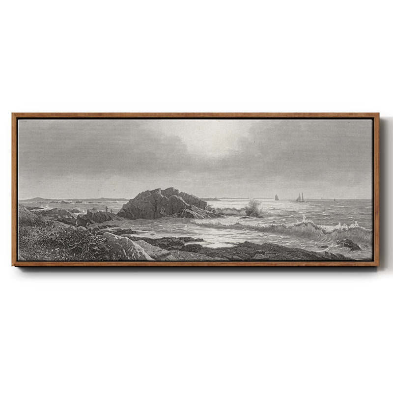 Indian Rock- Framed Canvas, 8" H x 20" W