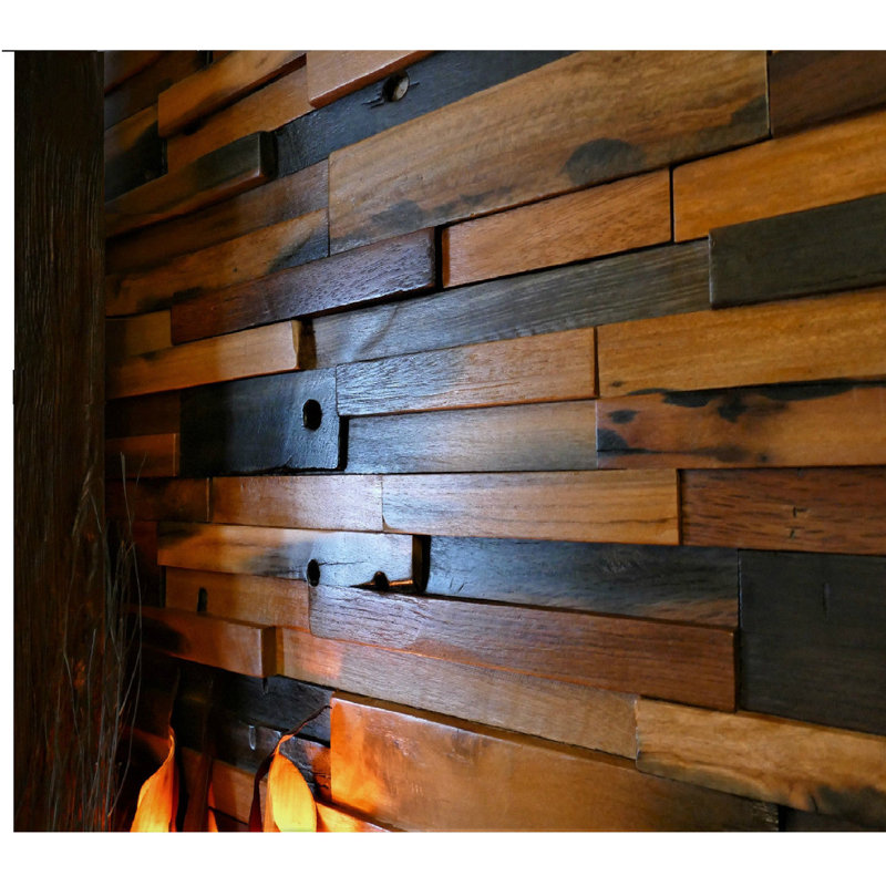 Hartvig 30 cm x 30 cm Wood Look Tile in Brown