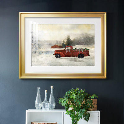 " Red Barn Winter "