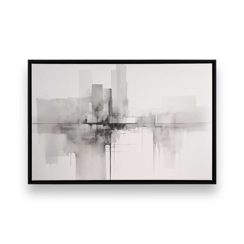 Impression sur toile Urban Ephemera, Cadre noir satiné, H 20,75 po x l 30,75 po x P 1,75 po, 1