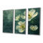 «White Green Buttercups Reflection» 3 pièces-107169061-107169066