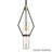 Raef 1 - Light Textured Bronze Brushed Brass Single Pendant-28222736-127115090