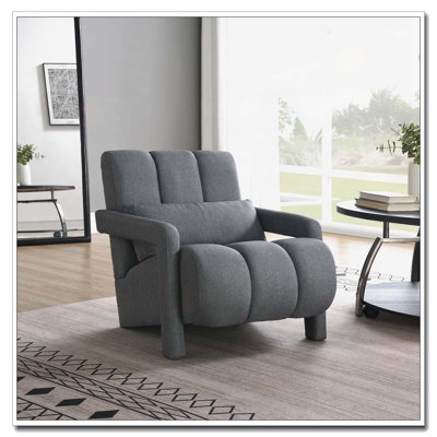 Fauteuil d'appoint en tissu de lin