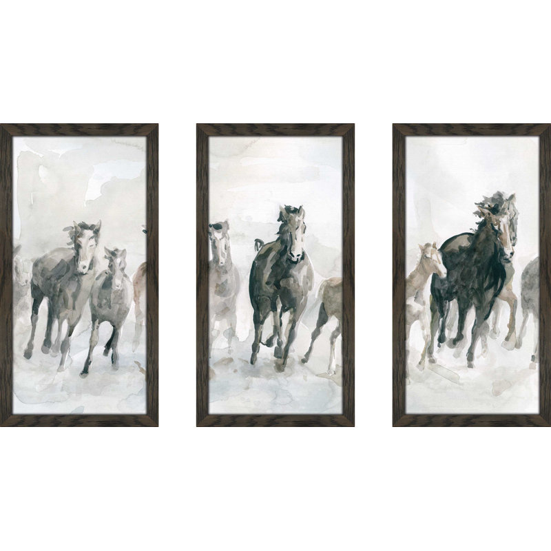 «Run Wild» par Carol Robinson - cadre photo imprimé multi-pièces, L 52,5 po x H 33,5 po x P 1 po