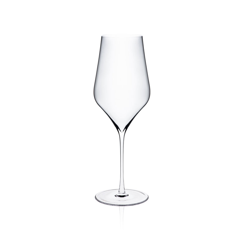 RONA Ballet 18.5 oz. Crystal White Wine Glass Set 