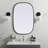 Sabine Metal Curved Oval Wall Mirror-1451160152-1451160141